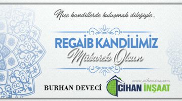 CİHAN İNŞAAT KANDİL MESAJI…