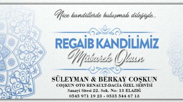 COŞKUN OTO KANDİL MESAJI…