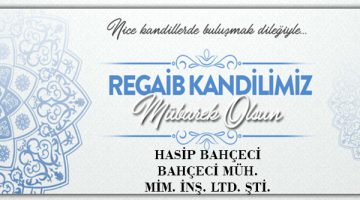 BAHÇECİ MÜH. KANDİL MESAJI…