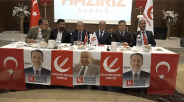 YENİDEN REFAH PARTİSİ, ELAZIĞLI MKYK ÜYELERİ İLE BİR ARAYA GELDİ