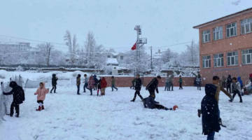 Elazığ’da Okullara Kar Tatili