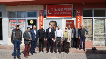 Saadet Partisi Elazığ İl Başkanı Yüksel, Keban ve Ağın’ı Ziyaret Etti