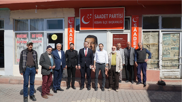 Saadet Partisi Elazığ İl Başkanı Yüksel, Keban ve Ağın’ı Ziyaret Etti