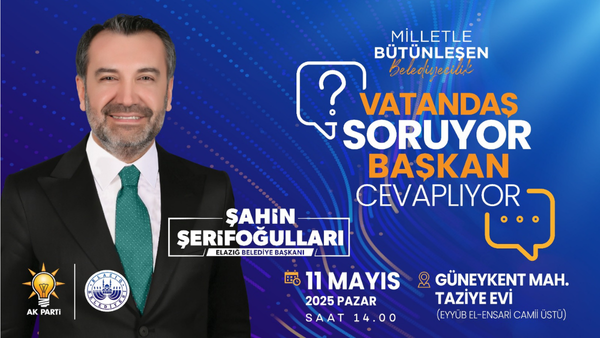 “Vatandaş Soruyor, Başkan Cevaplıyor” Programının Üçüncüsü, Güneykent Mahallesi’nde Düzenlenecek
