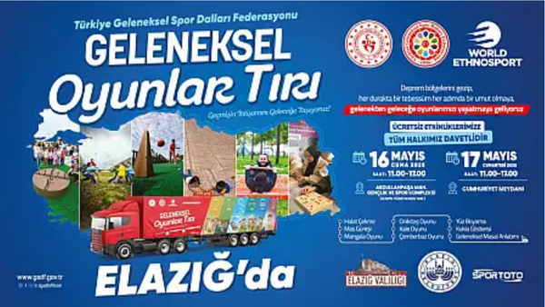 Geleneksel oyunlar tırı, Elazığ’da çocuklarla buluşacak