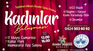 Elazığ Belediyesi, “Kadınlar Buluşması” Etkinliği Düzenleyecek