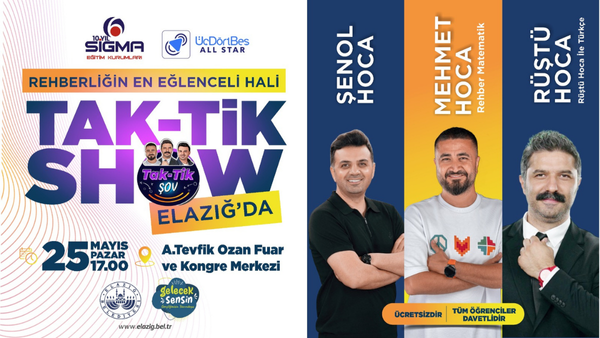Elazığ Belediyesi, Tak-Tik Şov’u Öğrencilerle Buluşturacak