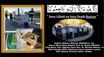 Akkaya Ailesinin Acısını Paylaşıyoruz