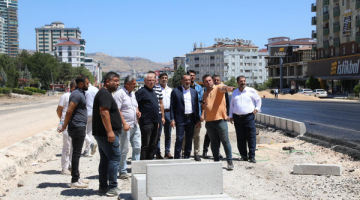 Başkan Şerifoğulları Hazardağlı Kavşağı’nda İncelemede Bulundu