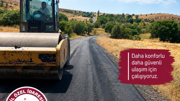 İl Özel İdaresi Köy Yolları ve Altyapı İçin Çalışmalarını Sürdürüyor